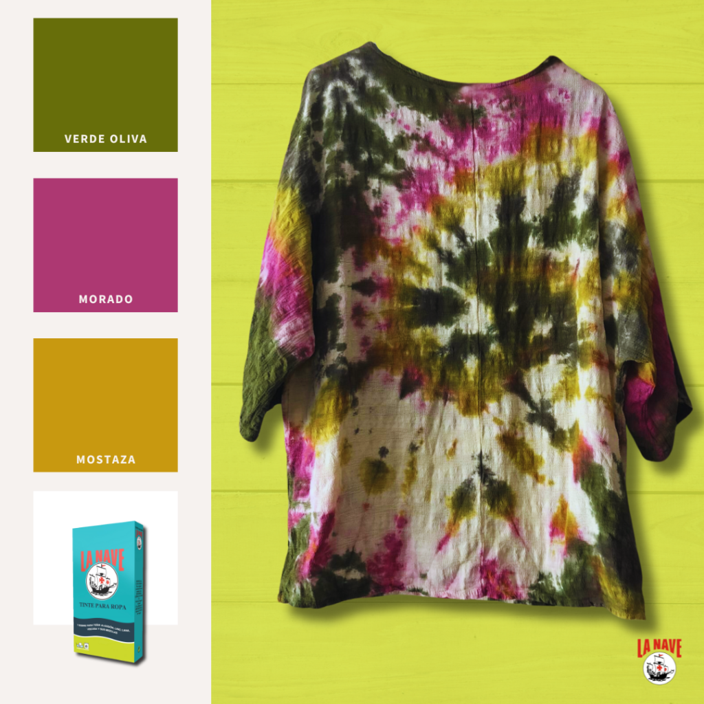 camiseta tie dye tinte la nave